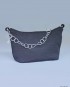 Customised black chain strap bag